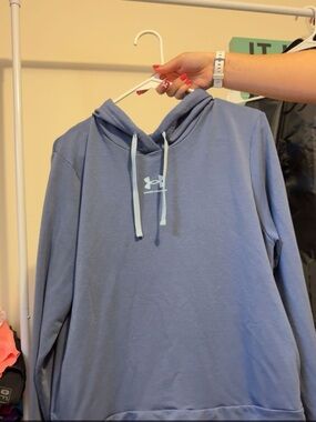 Under Armour Dusty Blue Pullover Hoodie with Drawcord